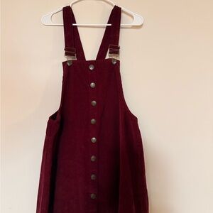 Rue21 Deep Red Corduroy Dress